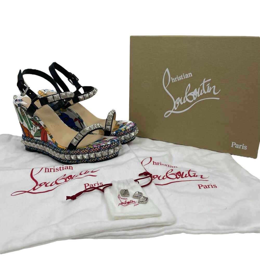 Christian Louboutin Multicolor Wedge Sandals